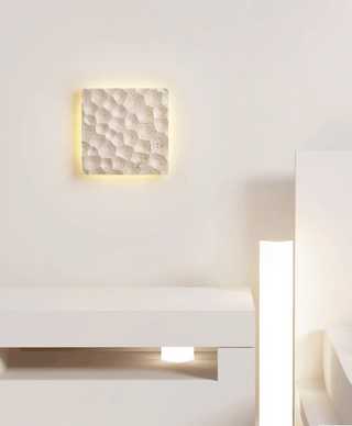 Hive Hexagonal Texture Sconce-Neutral Decor