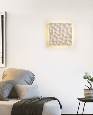 Hive Hexagonal Texture Sconce-Neutral Decor