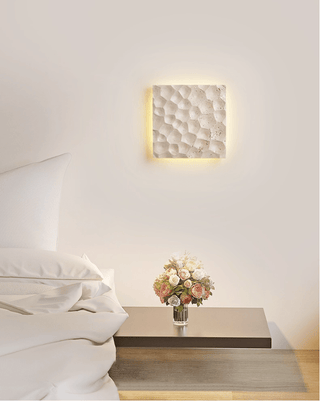 Hive Hexagonal Texture Sconce-Neutral Decor