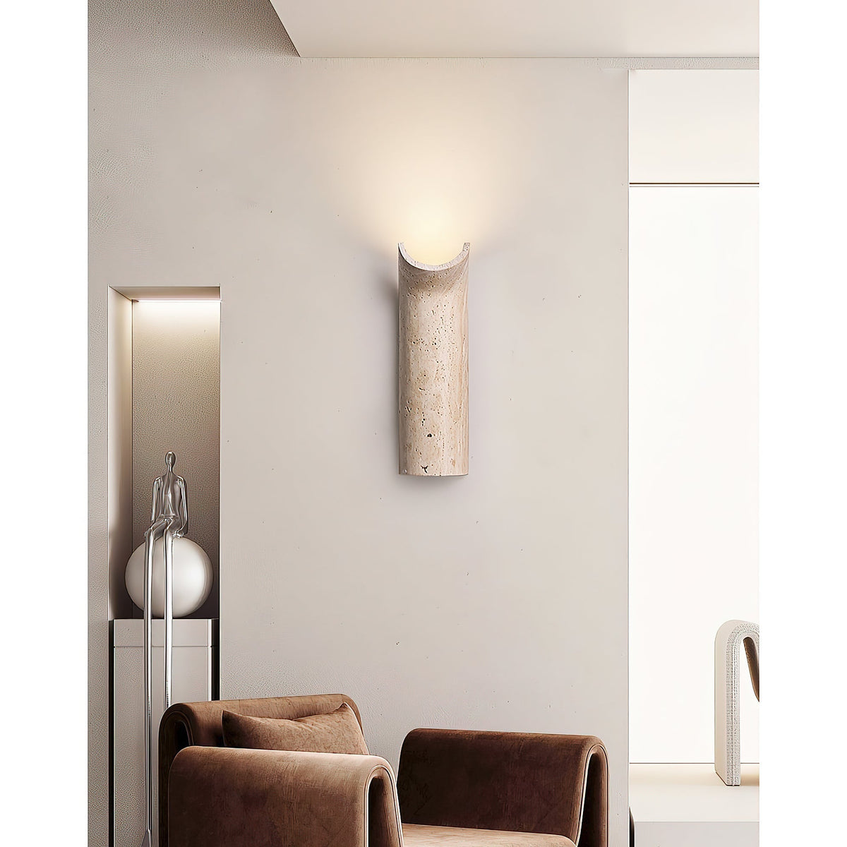 Cusolion Applique Murale Moderne Minimaliste Travertin