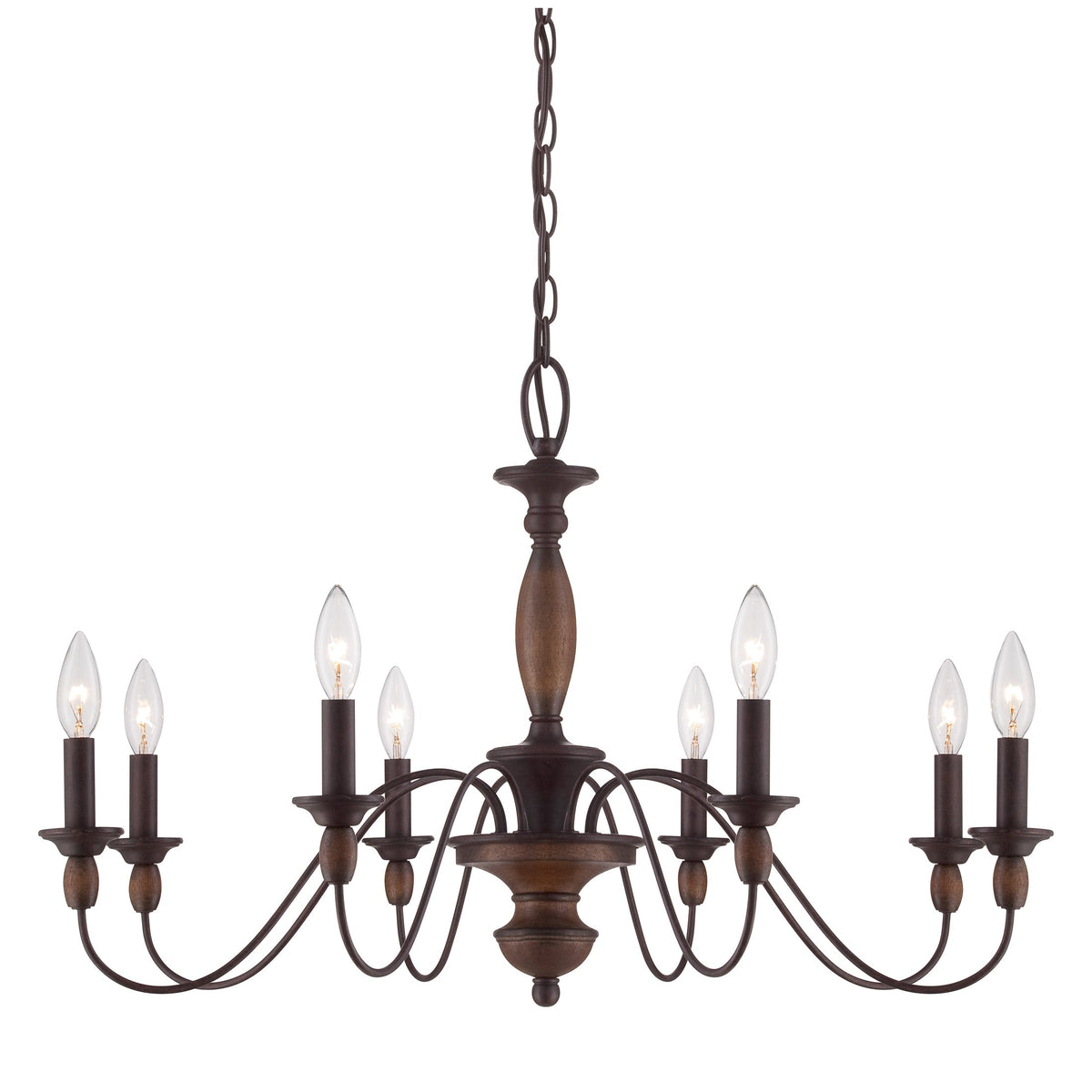 Cutheus Lustre Vintage Industriel Bois Métal