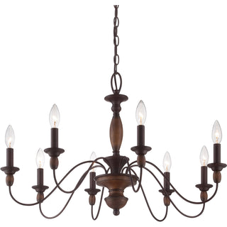 Cutheus Lustre Vintage Industriel Bois Métal