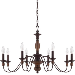 Cutheus Lustre Vintage Industriel Bois Métal