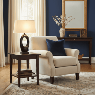 Hollow Oval Ceramic Table Lamp-Neutral Decor