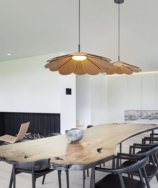 Zevarus Nordic Art Wabi-Sabi Bois Suspension Lumière