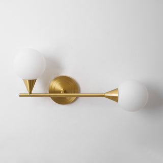 Holten Applique Murale en Verre et Laiton Armé Minimaliste Moderne