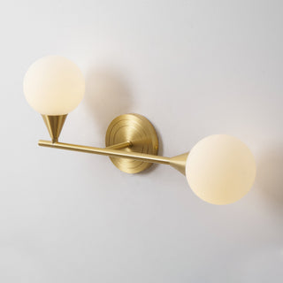 Holten Applique Murale en Verre et Laiton Armé Minimaliste Moderne