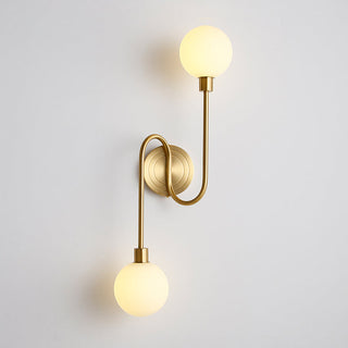Holten Applique Murale en Verre et Laiton Armé Minimaliste Moderne