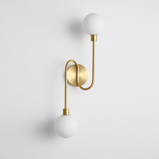Holten Applique Murale en Verre et Laiton Armé Minimaliste Moderne