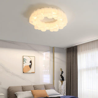 Arisha Plafonnier Nid Moderne, Metal/PE, Blanc, Chambre