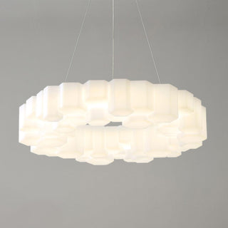 Lustra Lustre Rayon de Miel Polycarbonate Blanc Brillant