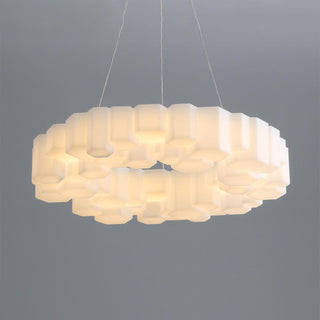 Lustra Lustre Rayon de Miel Polycarbonate Blanc Brillant