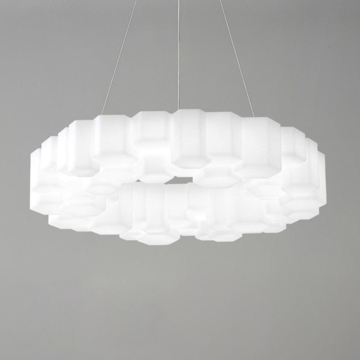 Kireva Lustre Rayon de Miel Polycarbonate Blanc Brillant