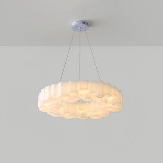 Lustra Lustre Rayon de Miel Polycarbonate Blanc Brillant