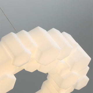 Lustra Lustre Rayon de Miel Polycarbonate Blanc Brillant