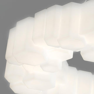 Lustra Lustre Rayon de Miel Polycarbonate Blanc Brillant