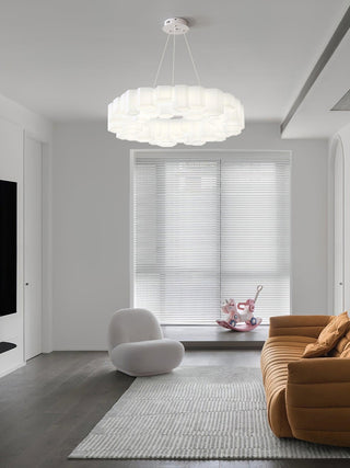 Lustra Lustre Rayon de Miel Polycarbonate Blanc Brillant
