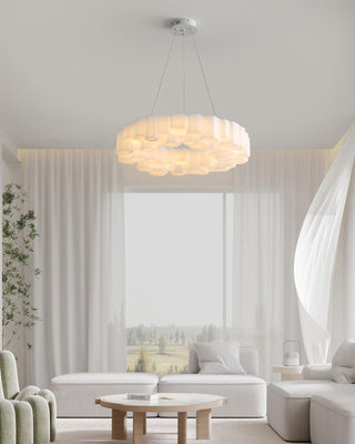 Lustra Lustre Rayon de Miel Polycarbonate Blanc Brillant