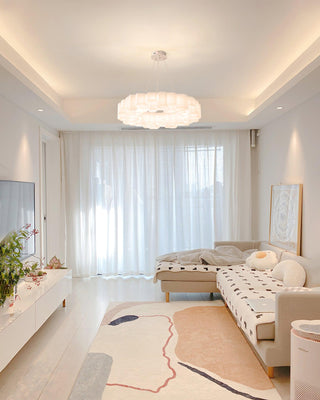 Lustra Lustre Rayon de Miel Polycarbonate Blanc Brillant