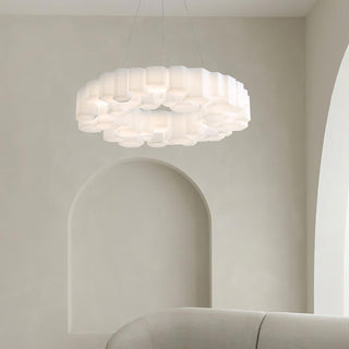 Lustra Lustre Rayon de Miel Polycarbonate Blanc Brillant