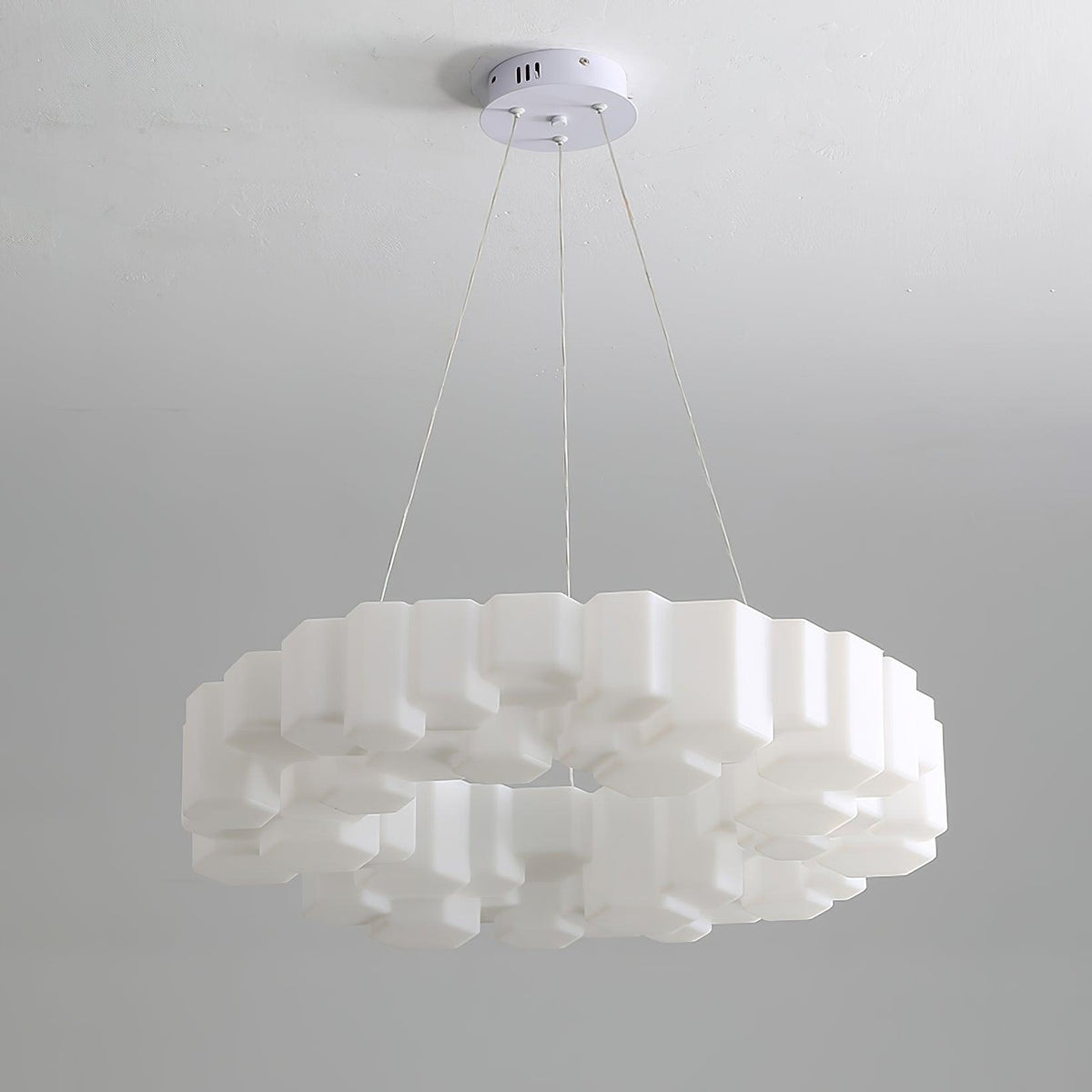Kireva Lustre Rayon de Miel Polycarbonate Blanc Brillant