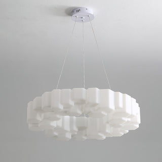 Lustra Lustre Rayon de Miel Polycarbonate Blanc Brillant