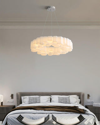 Lustra Lustre Rayon de Miel Polycarbonate Blanc Brillant
