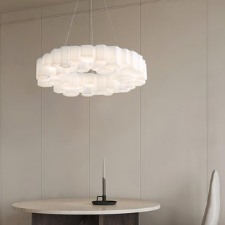 Lustra Lustre Rayon de Miel Polycarbonate Blanc Brillant