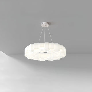 Lustra Lustre Rayon de Miel Polycarbonate Blanc Brillant