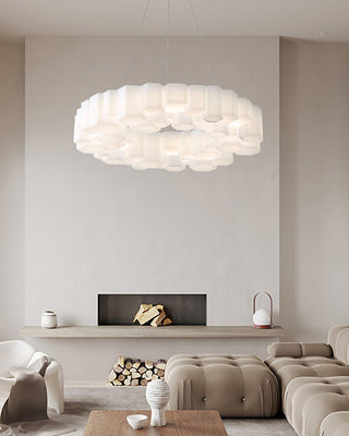 Lustra Lustre Rayon de Miel Polycarbonate Blanc Brillant