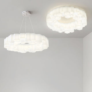 Lustra Lustre Rayon de Miel Polycarbonate Blanc Brillant