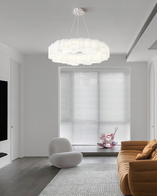 Lustra Lustre Rayon de Miel Polycarbonate Blanc Brillant