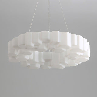 Lustra Lustre Rayon de Miel Polycarbonate Blanc Brillant