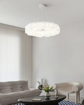 Lustra Lustre Rayon de Miel Polycarbonate Blanc Brillant