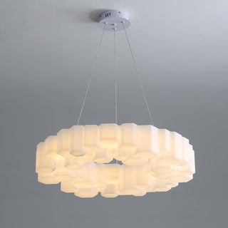 Lustra Lustre Rayon de Miel Polycarbonate Blanc Brillant