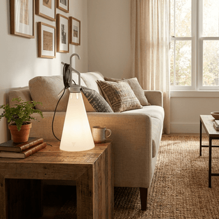 Hook Handle Cone Lamp-Neutral Decor