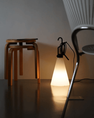 Hook Handle Cone Lamp-Neutral Decor