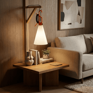 Hook Handle Cone Lamp-Neutral Decor