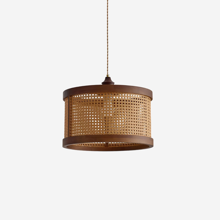 Gudon Woven Rattan Pendant Lamp-Neutral Decor