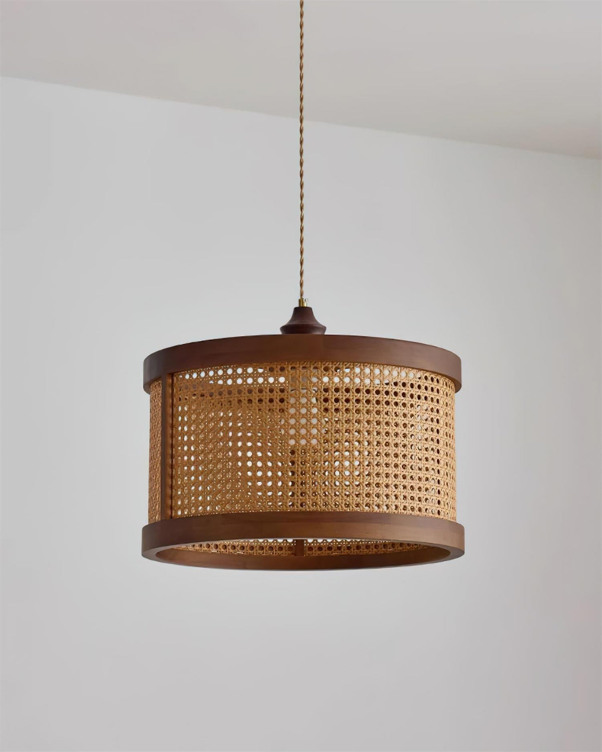 Gudon Woven Rattan Pendant Lamp-Neutral Decor