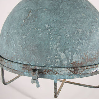 Hopedale Suspension Métal Vert Antique Industriel Vintage