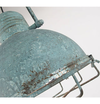 Hopedale Suspension Métal Vert Antique Industriel Vintage