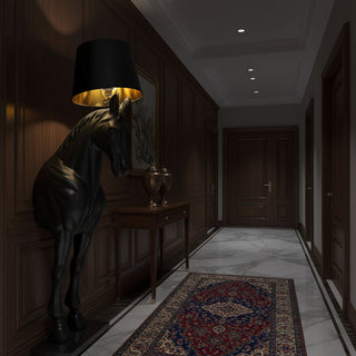 Horse Statue Floor Lamp-Neutral Decor