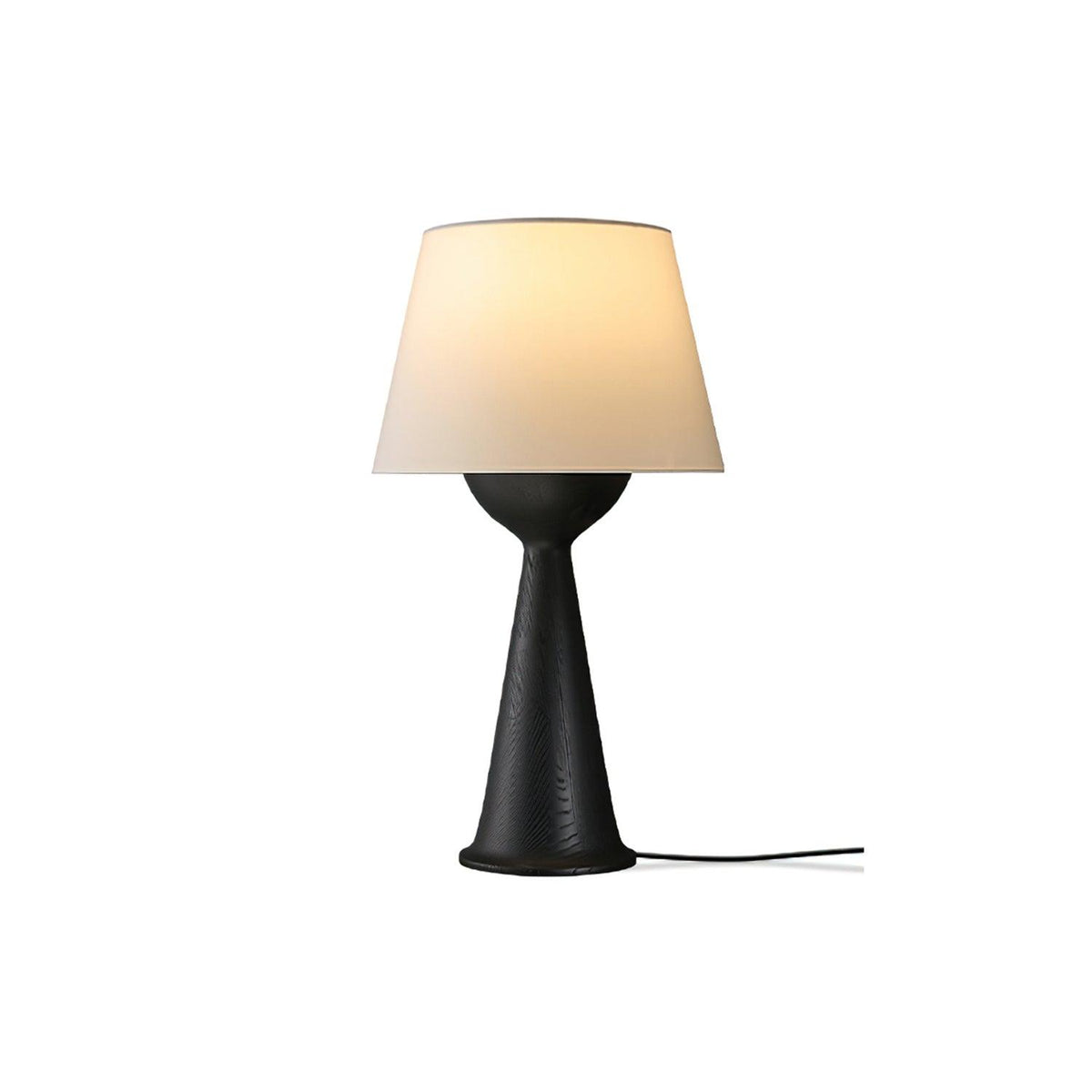 Tempo Vintage Wood Table Lamp-Neutral Decor