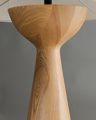 Tempo Vintage Wood Table Lamp-Neutral Decor