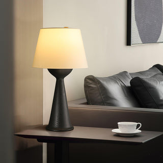 Tempo Vintage Wood Table Lamp-Neutral Decor