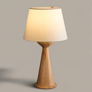 Tempo Vintage Wood Table Lamp-Neutral Decor