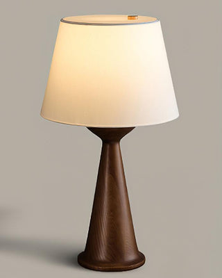 Tempo Vintage Wood Table Lamp-Neutral Decor