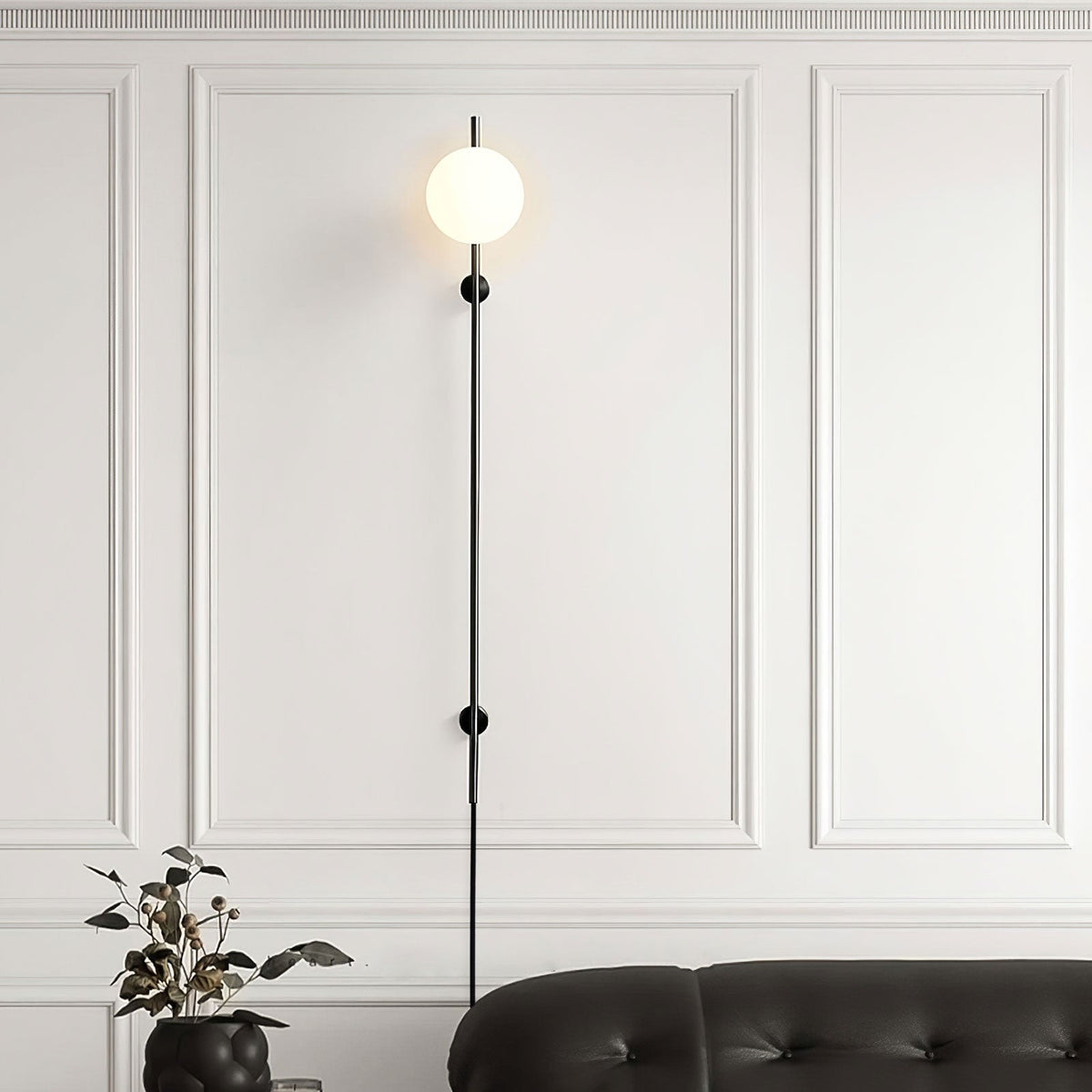 Evshaora Applique Murale Minimaliste Moderne en Verre