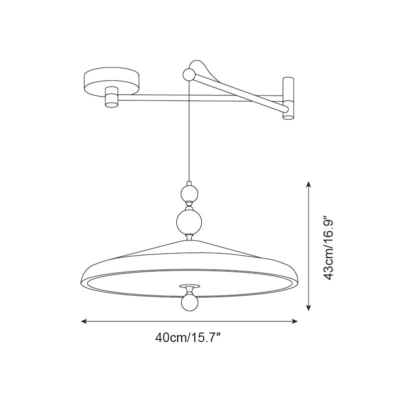 Geyon Adjustable Arm Pendant Lamp-Neutral Decor